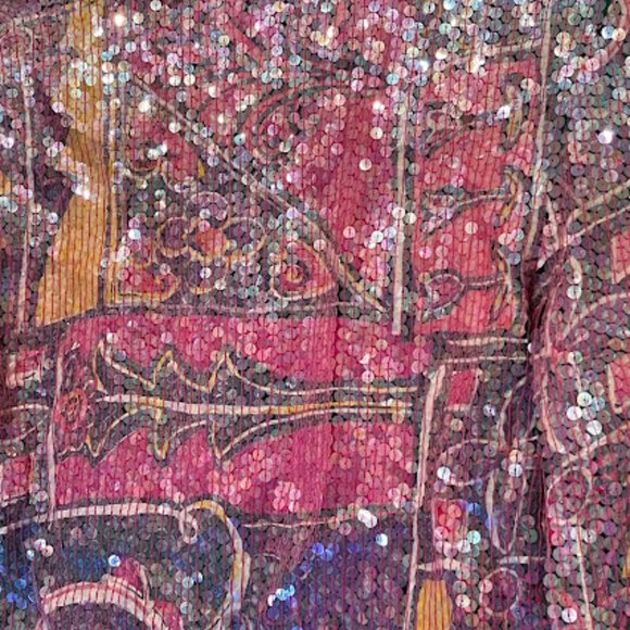 Women's Sequined Crop Sandy Starkman Blazer- Career Wear - Picture 5 of 6